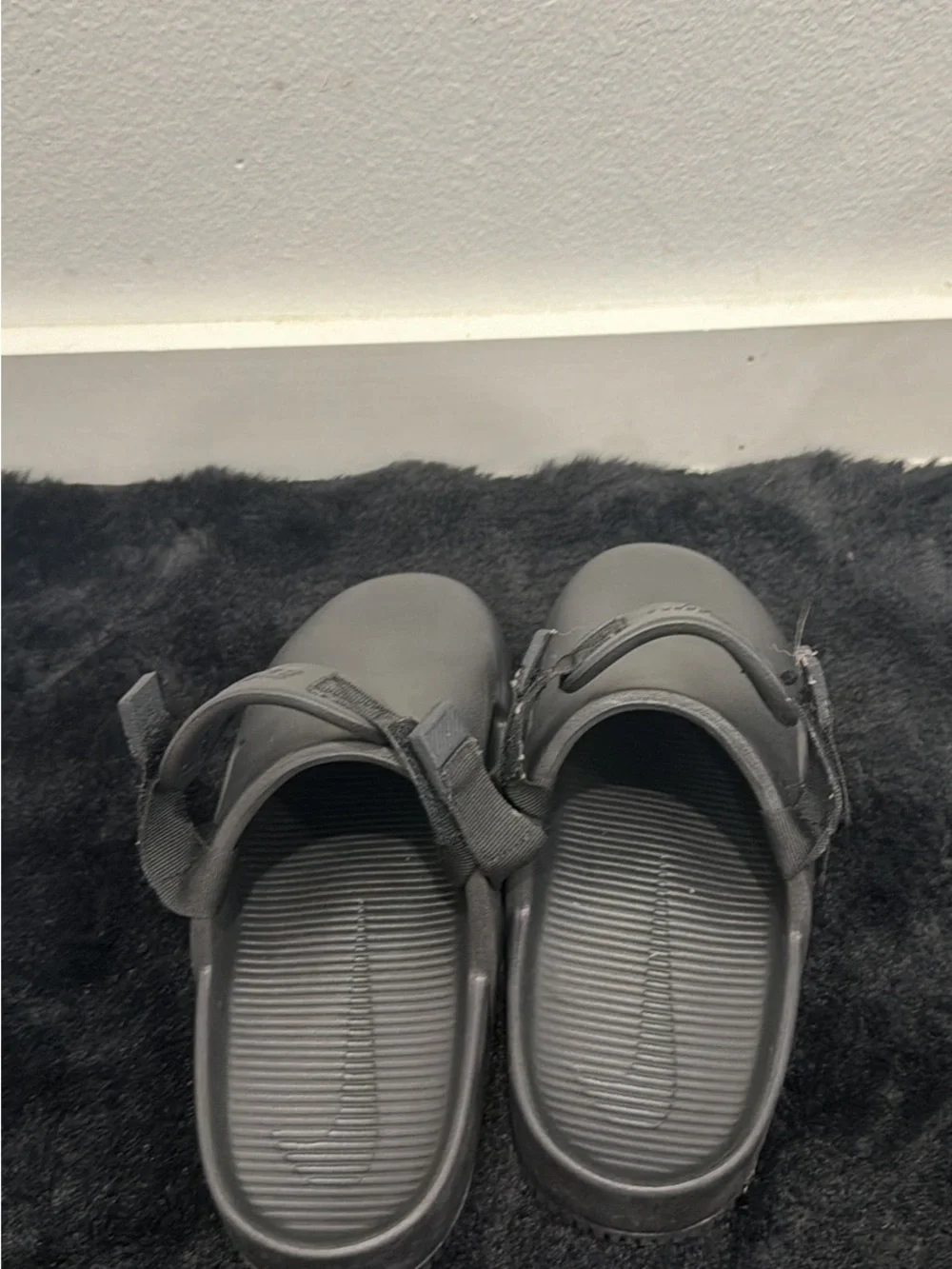 Nike Kids Black Slip-On Clog with Back Strap